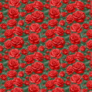 Red Roses Are Red Rose Bushes Cotton Wideback 118"  Fabric Per Yard