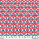 Red Maison Rouge Cotton 44"/45" Fabric Per Yard