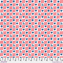 Red Simple American Home Americas Birthday Cotton 44"/45" Fabric Per Yard