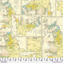 Yellow Map Tim Holtz PWTH243