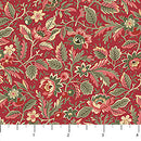 Packed Floral Multi Red Manoir Antiques Road Show 44"/45" Cotton Fabric Per Yard
