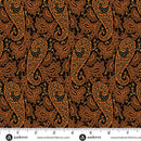 Paisley Black Nightfall 44"/45" Cotton Fabric Per Yard