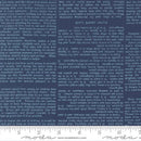Paper Hamlet Midnight Book Pages Cotton 44"/45" Fabric Per Yard