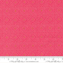Parlor Diamonds Azalea Cotton 44"/45" Fabric Per Yard