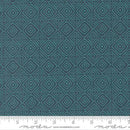 Parlor Diamonds Peacock Cotton 44"/45" Fabric Per Yard
