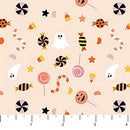 Peach Candies Sweet Treats 44"/45" Cotton Fabric Per Yard