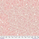 Peony Red Flourish And Bloom 44"/45" Cotton Fabric Per Yard