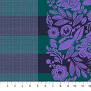 Perennial Borders Festival in Ocean BAMT141-82 Cotton Wideback Fabric per yard
