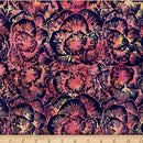 Persimmon Bali Batik Linear Peony Cotton 44"/45" Fabric Per Yard