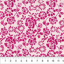 Petals Midnight Pink 44"/45" Cotton Fabric Per Yard