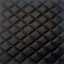 Diamond Quilted Foam Backed Faux Leather Vinyl Fabric