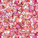 Pink Mosaic Blender Lumenique 44"/45" Cotton Fabric Per Yard