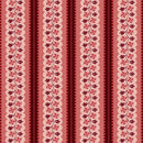 Pink Scallop Stripe Lost Gardens of Heligan Cotton 43"/44" Fabric Per Yard