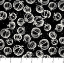 Pumpkin Toss Black 44"/45" Cotton Fabric Per Yard
