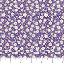Purple Daisies Pocket Posies Cotton 44"/45" Fabric Per Yard