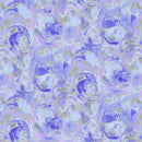 Purple Hydrangea Paint Swirls Cotton Wideback Fabric per yard