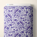 Purple Yolanda Birds and Branches Cotton 44/45" Fabric Per Yard