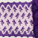 Helena Floral Beaded Lace Fabric