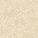Cream Floral Anna B's Indigos Cotton Wideback Fabric Per Yard