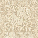 Tan Lace Cotton Wideback Fabric Per Yard