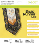 Quilt-As-You-Go Batting Kit - Braid Runner Midi