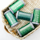 Quilters Select Thread - Tube of 5 colors 400M - SPROUT CELTIC GREEN DRAGONSCALE JADE EMERALD GREEN