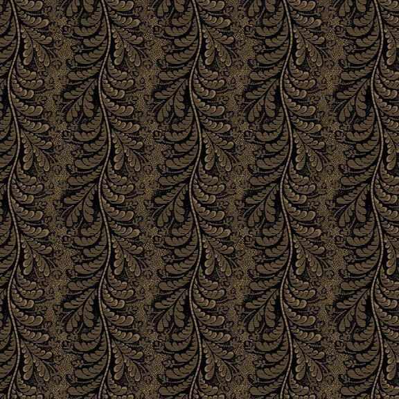 Bluebird Manor - Feather Stripe - Black