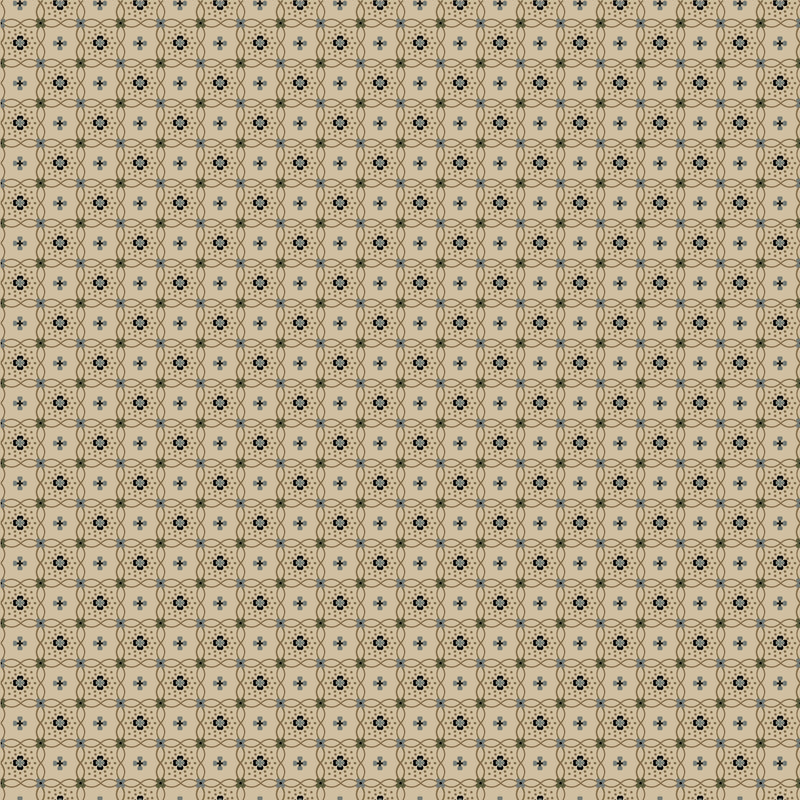Bluebird Manor - Daisy Check - Tan