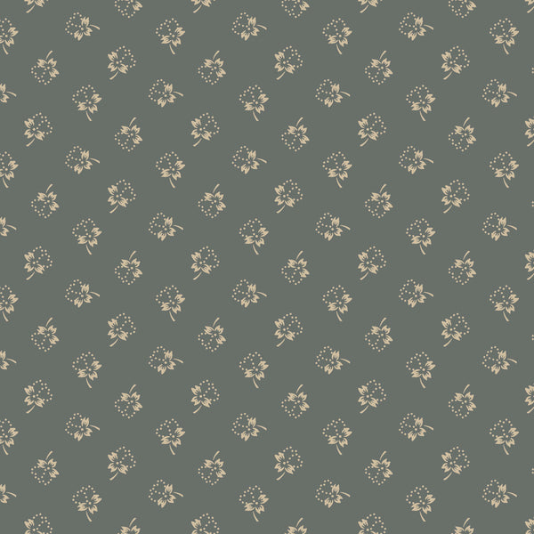Bluebird Manor - Dotted Floral - Blue
