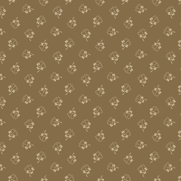 Bluebird Manor - Dotted Floral - Cocoa