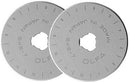 OLFA 45mm Rotary Cutter Replacement Blades, 2 Pack