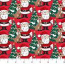Rudolph The Red-Nosed Reindeer Santa Red 44"/45" Cotton Fabric Per Yard