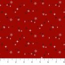 Rudolph The Red-Nosed Reindeer Snow Dark Red 44"/45" Cotton Fabric Per Yard