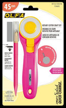 OLFA Quick-Change Rotary Cutter 45 mm Pink