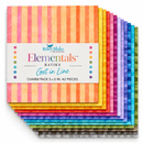 Elementals Batiks Get in Line by Riley Blake - Charm Pack (42 Squares)