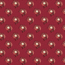 Red Boutennieres Lost Gardens of Heligan Cotton 43"/44" Fabric Per Yard