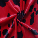 Cow Print Velboa Faux Fur
