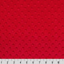 Red Cuddle Dimple Fabric per yard