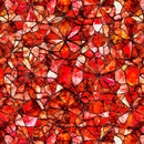 Red Mosaic Blender Lumenique 44"/45" Cotton Fabric Per Yard
