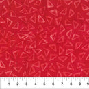 Red Scattered Triangle Celebration Cotton 44/45" Fabric Per Yard