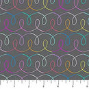 Ribbon Gray Multi Dewfall Cotton 44"/45" Fabric Per Yard