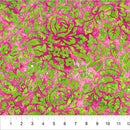 Roses Pink Punch 44"/45" Cotton Fabric Per Yard