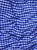 Gingham 1/4" Checkered Poly Cotton 58" Wide| New Creations Fabric & Foam Inc.