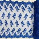 Helena Floral Beaded Lace Fabric