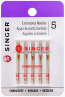 Singer Needles - Machine Embroidery 5 Pack