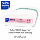Pellon® SF101 Shape-Flex® Fusible Woven Cotton Interfacing – 60" x 10 Yard Bolt (White)