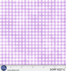 Sorbet Flannel Purple Gingham Cotton 44" / 45" Fabric per yard