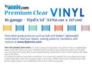 Premium Clear Vinyl, 54" Wide, 15-Yard Roll