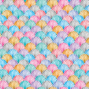 Scalloped Shells Multi Cotton 44"/45" Fabric Per Yard