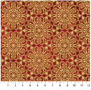 Medallions Red Multi O' Christmas Tree Shimmer 28959M-24